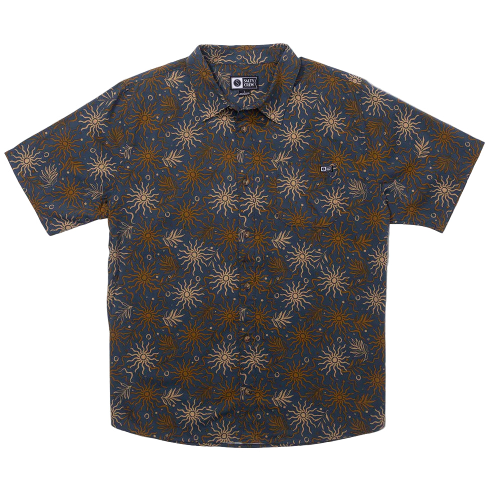 Salty Crew Mens Session Button Up Woven Navy