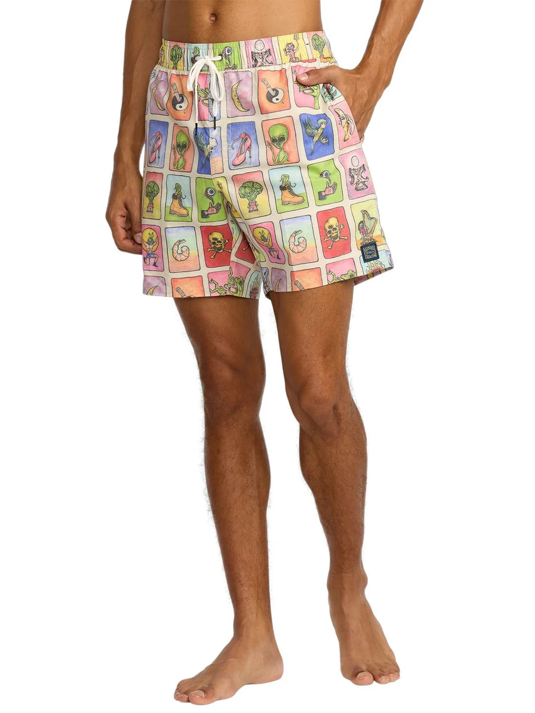 RVCA Mens Loteria Elastic 17" Boardshort