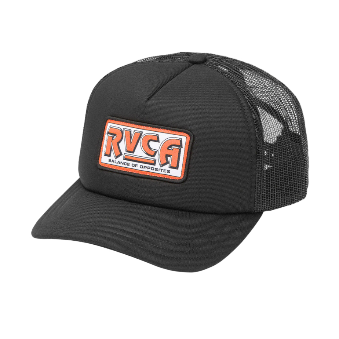 RVCA Mens Service Foamy Trucker 2 Cap Black