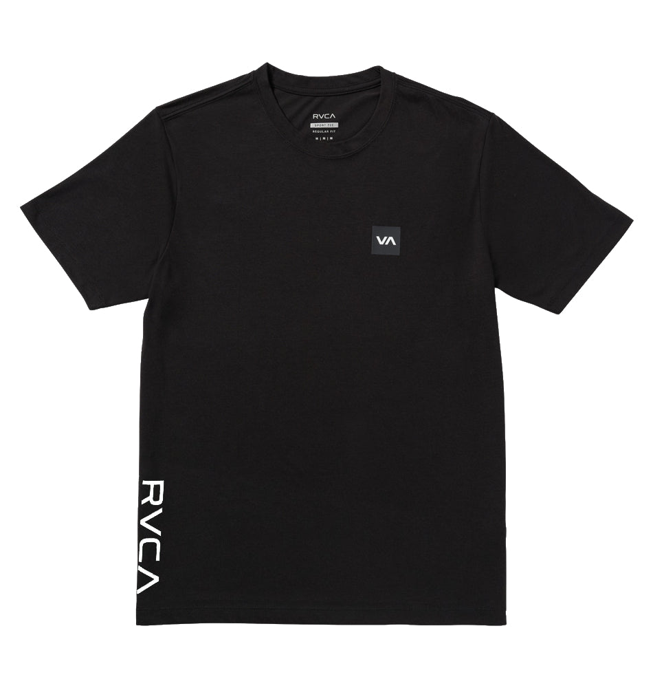 RVCA Mens 2X Ss Tee Black