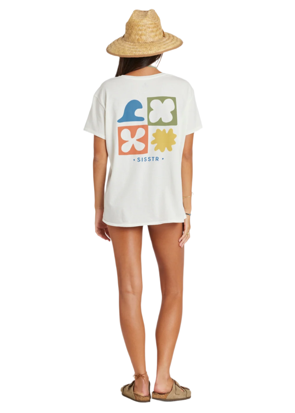 Sisstr Womens Lou Byfreind Ss Tee Vintage White