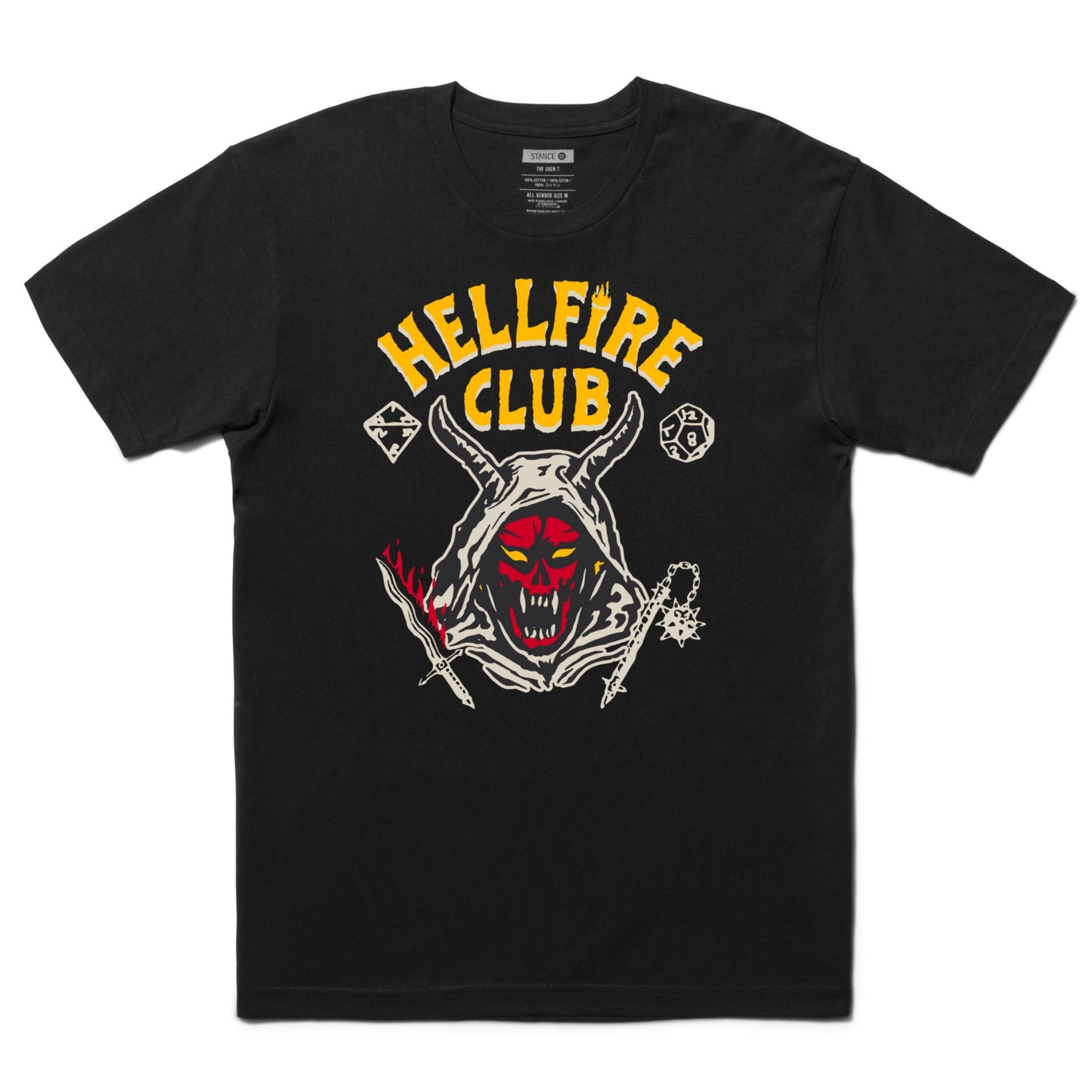 Stance Unisex Hellfire Ss Tee Black