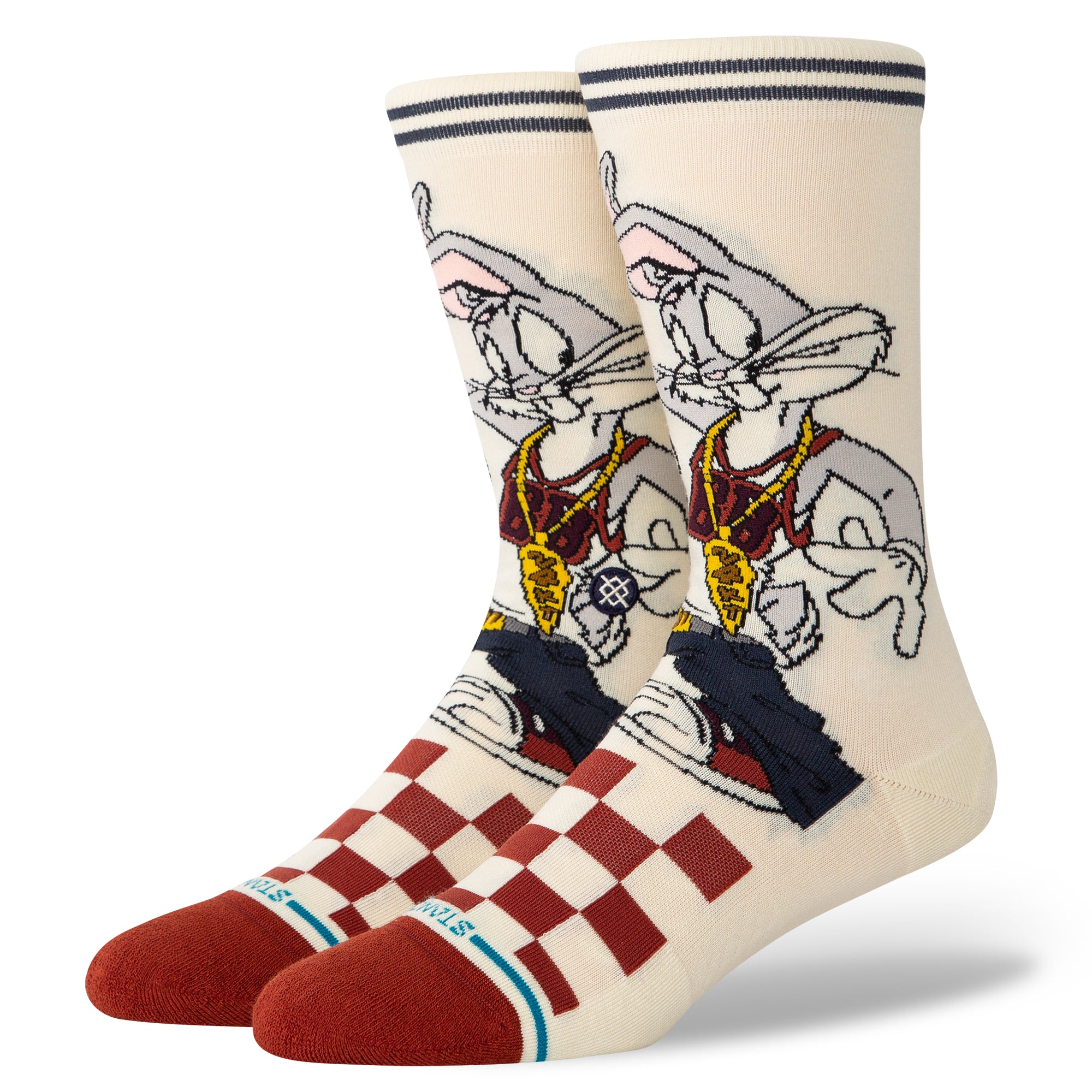 Stance Unisex Bugs Crew Vintage White