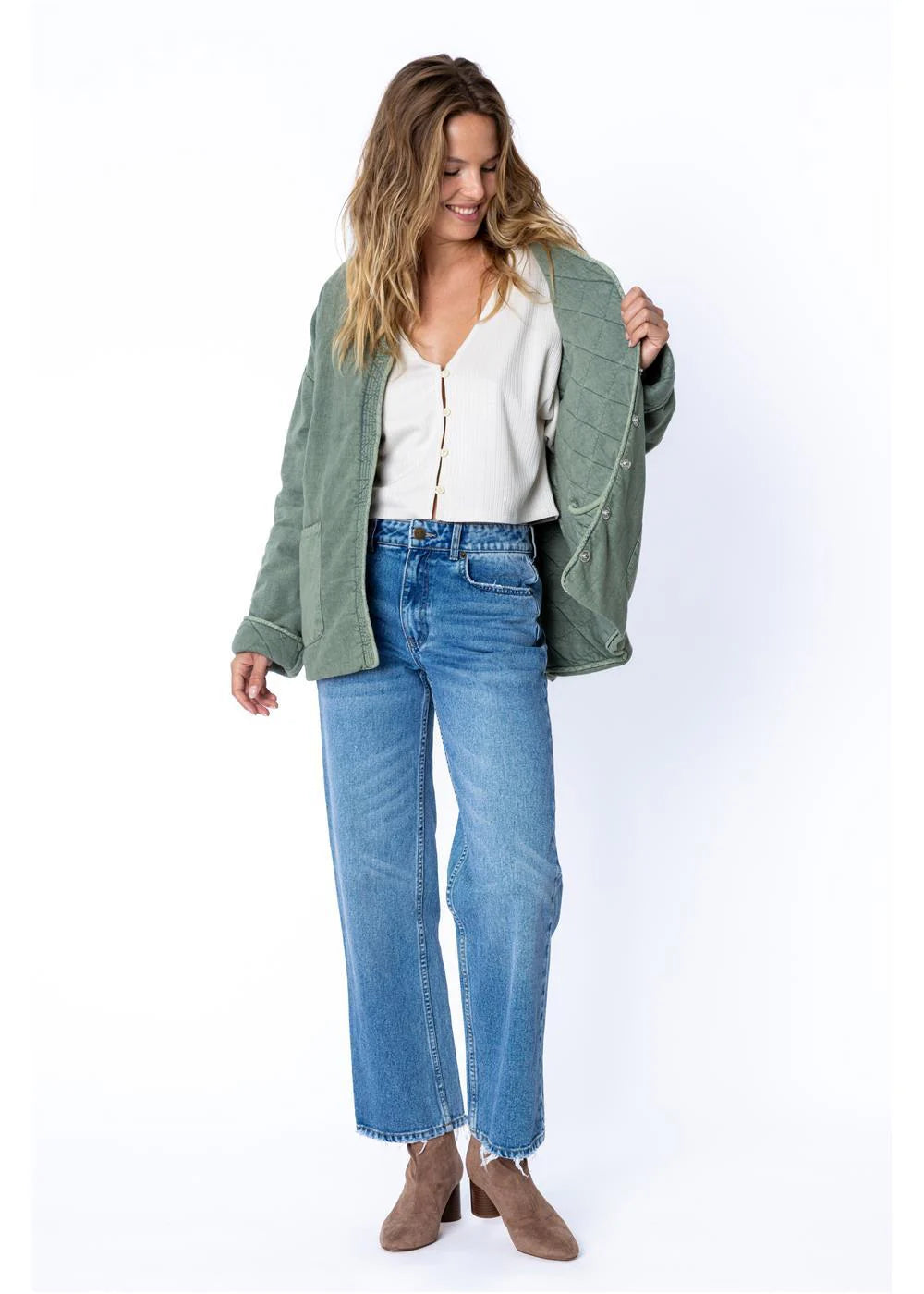 Amuse Womens Campout Reversible Jacket Fatigue