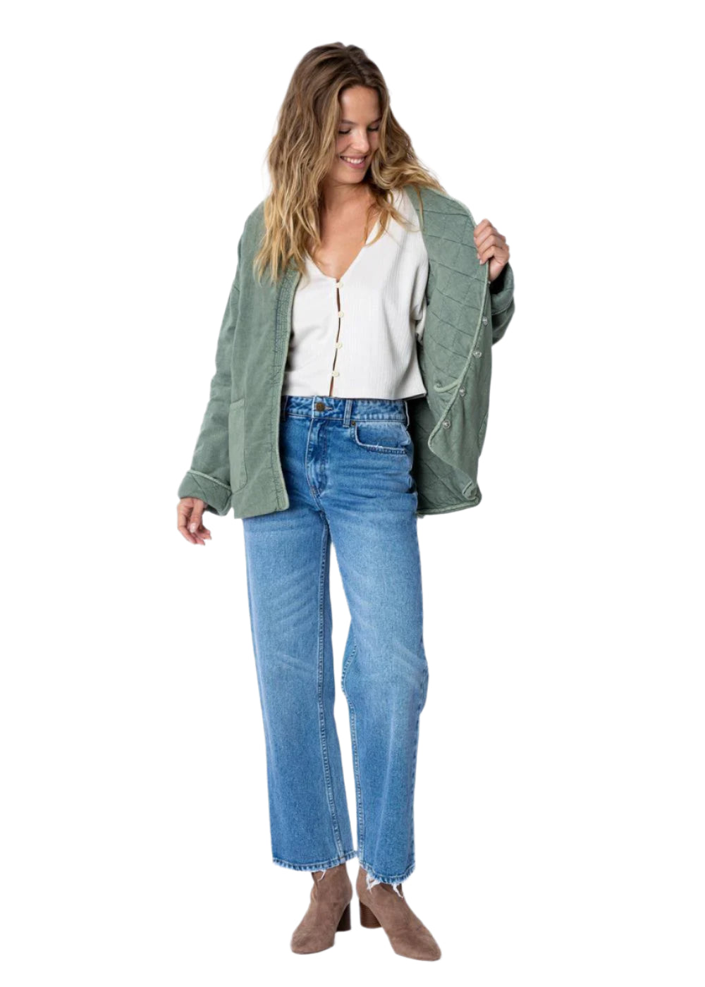 Amuse Womens Campout Reversible Jacket Fatigue