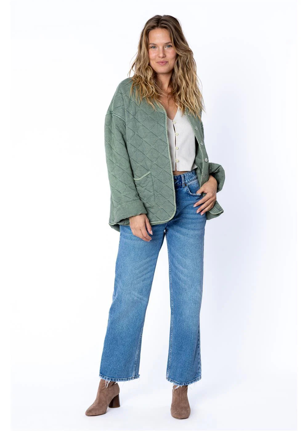Amuse Womens Campout Reversible Jacket Fatigue