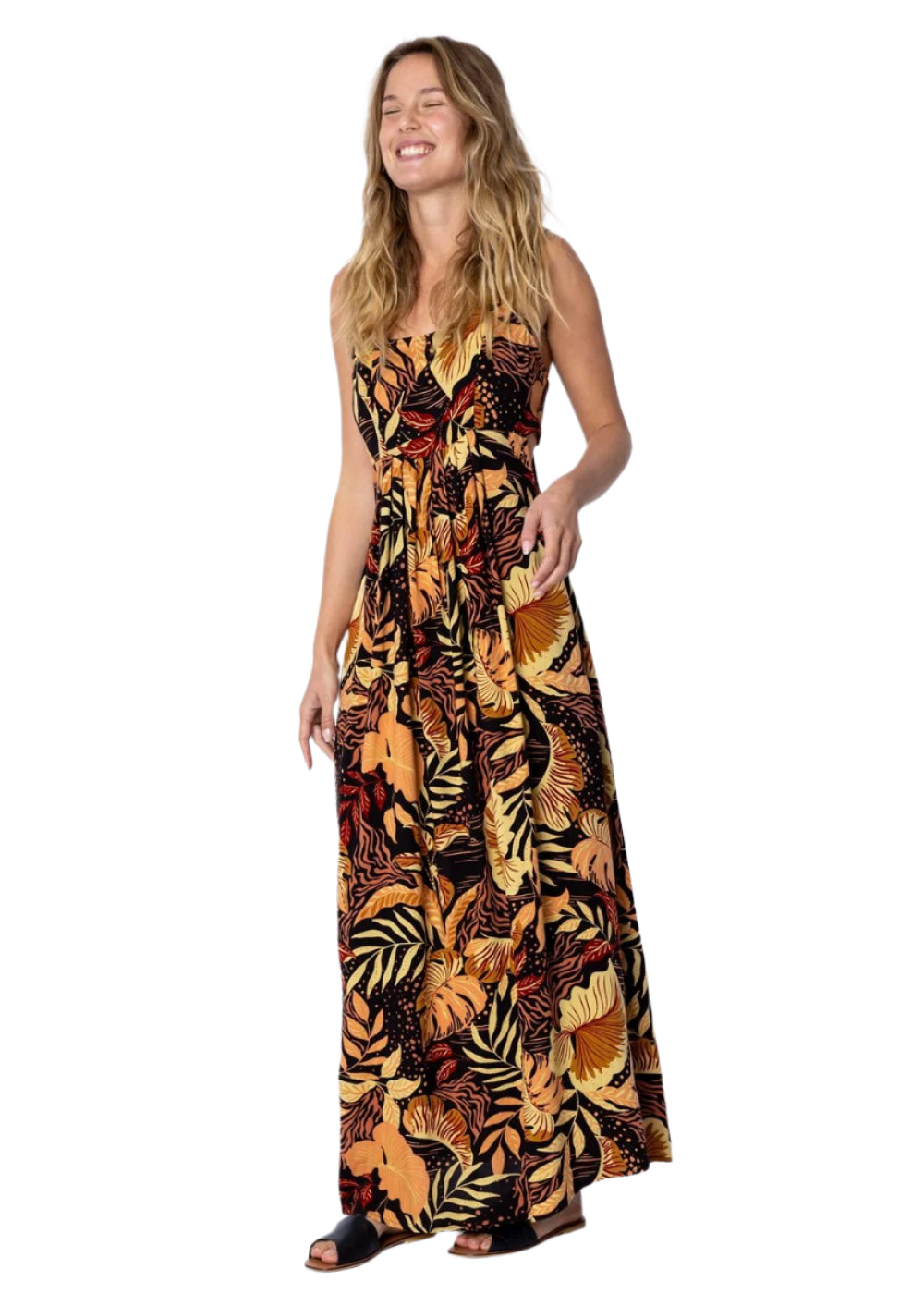 Amuse Womens Fascination Woven Tank Dress Black