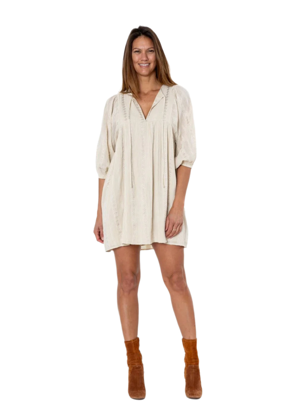 Amuse Womens Hold Me Woven Ss Dress Linen