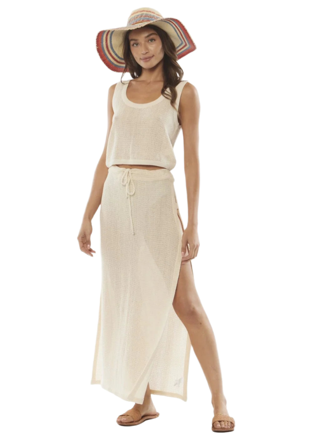 Amuse Gold Flower Skirt Seashell