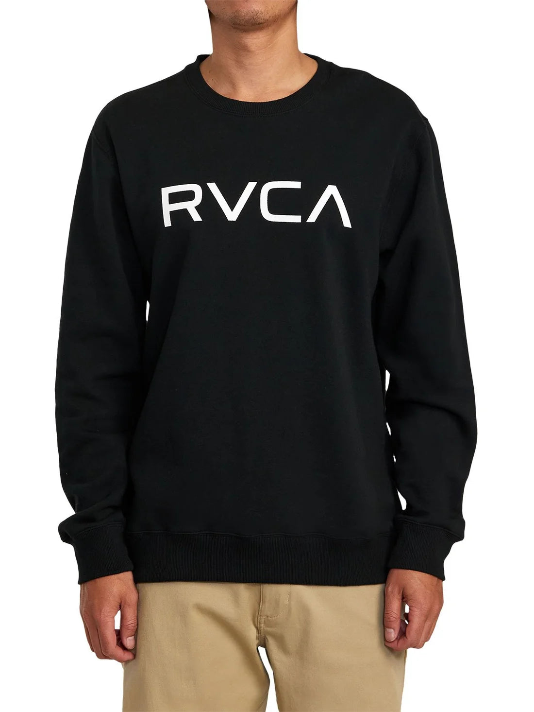RVCA Mens Big RVCA Crew Black