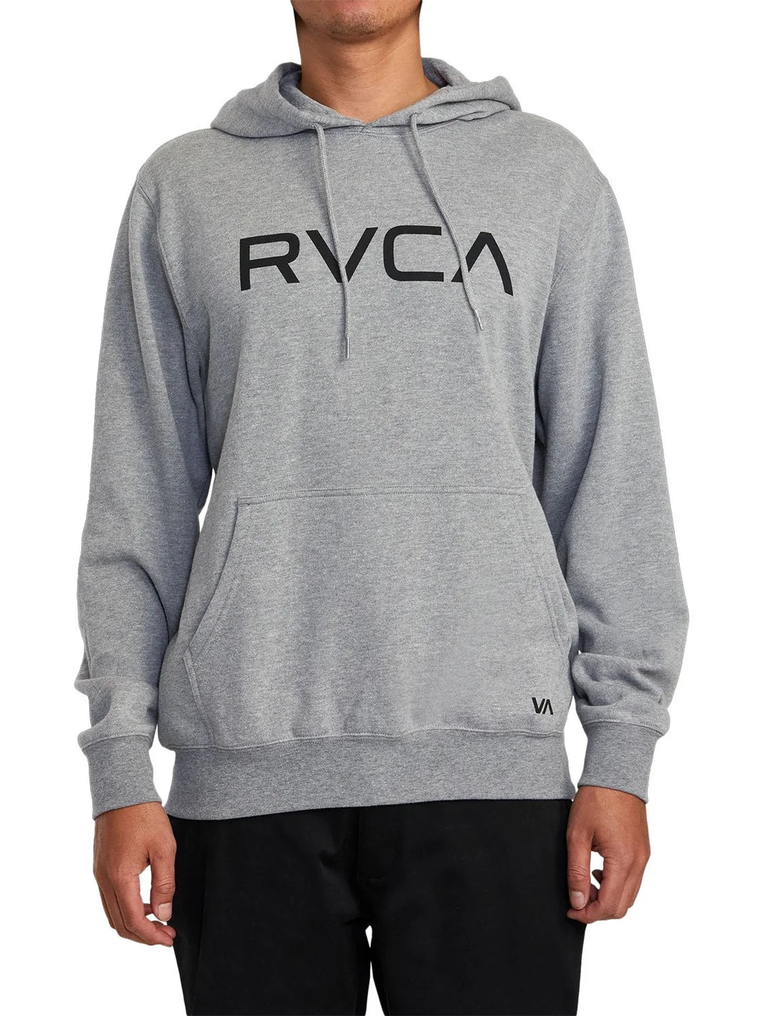 RVCA Mens Big RVCA Hoodie Athletic Heather