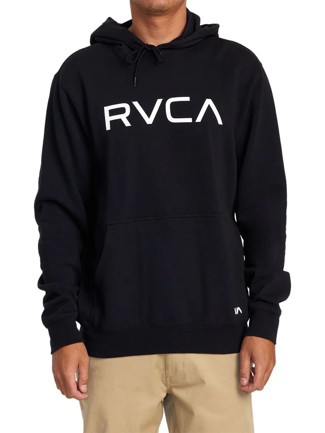 RVCA Mens Big RVCA Hoodie Black