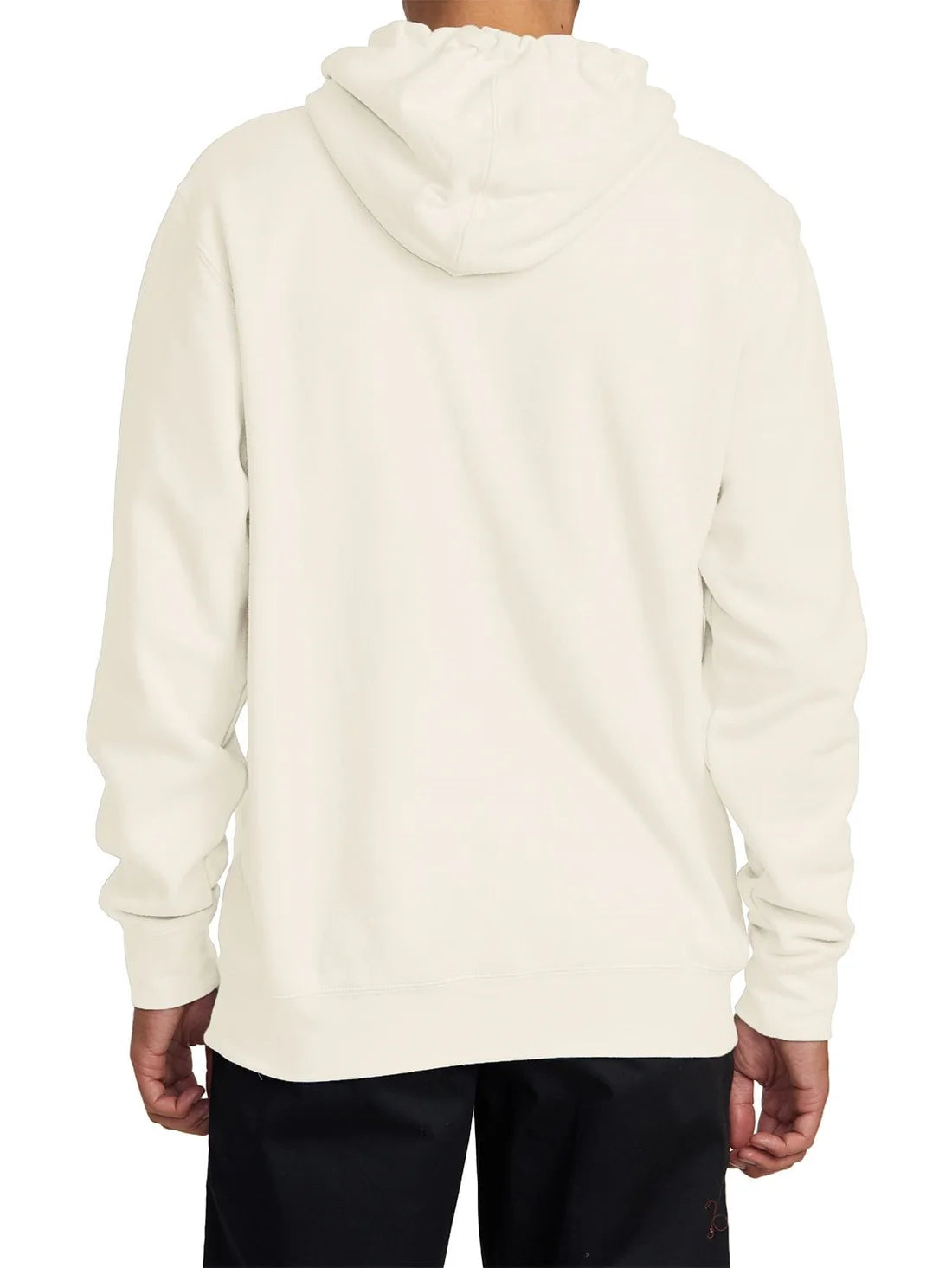 RVCA Mens Big RVCA Hoodie Silver Bleach