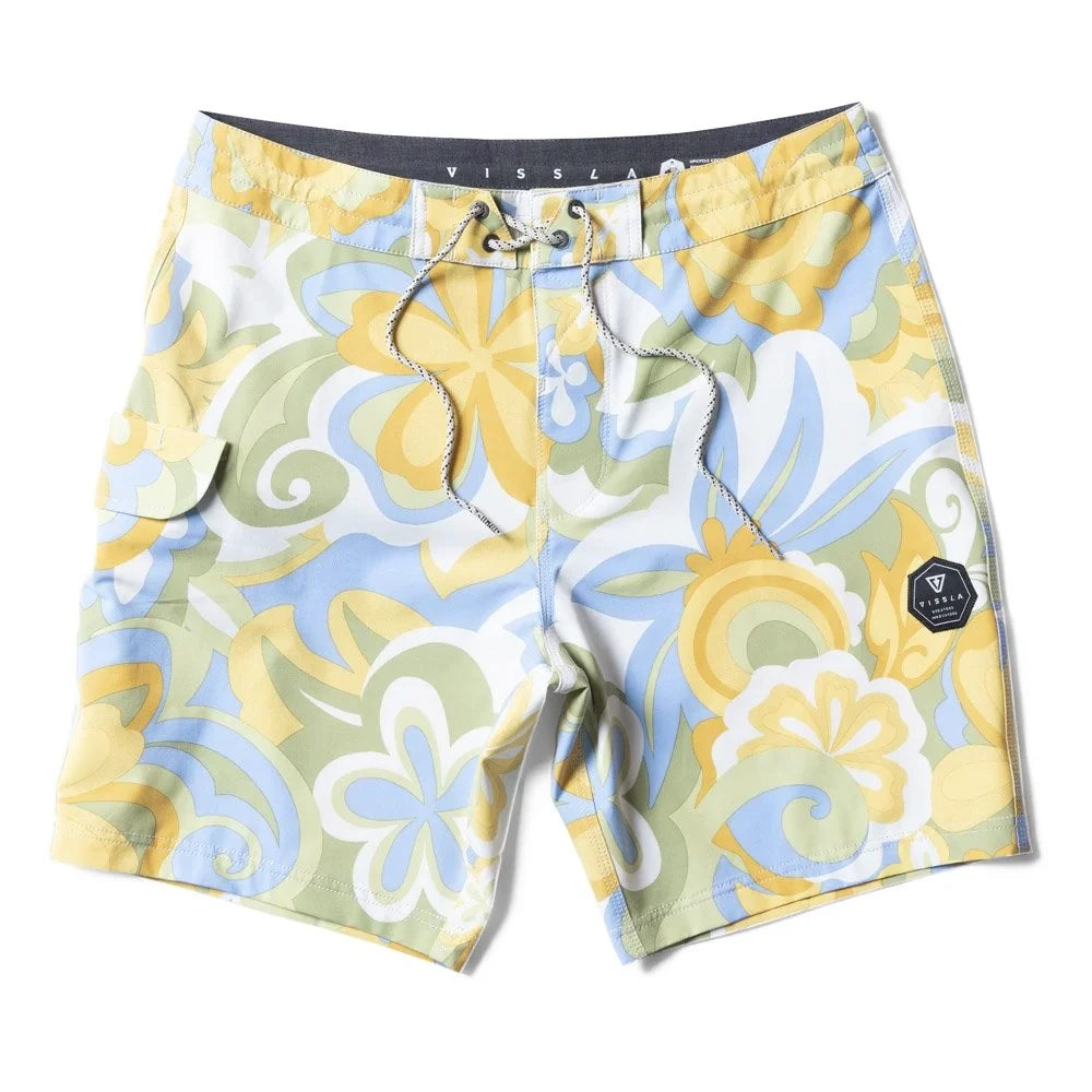 Vissla Mens Mellows 17.5" Boardshort Dusty Yellow