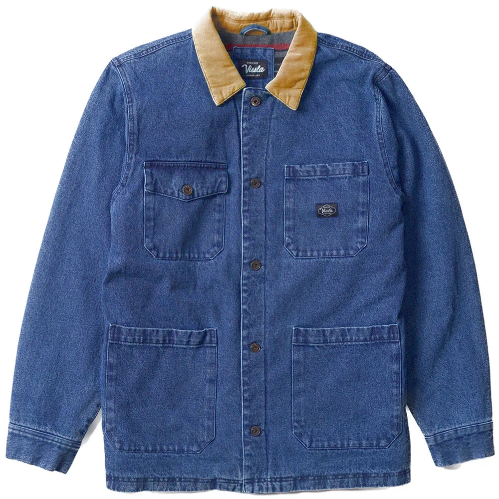 Vissla Mens Peterson Jacket Blue Wash