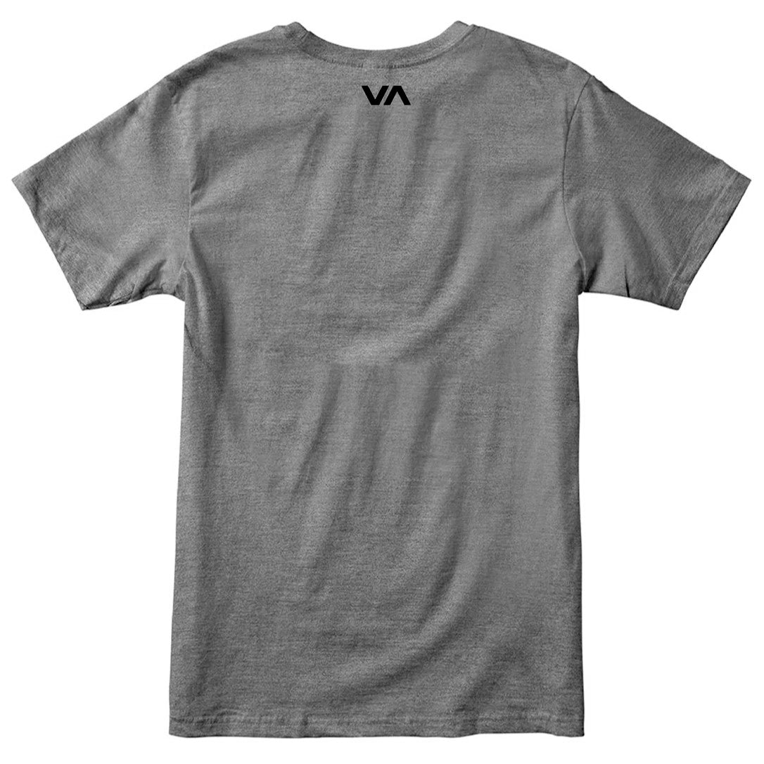 RVCA Mens VA RVCA Blur Ss Tee Grey Noise