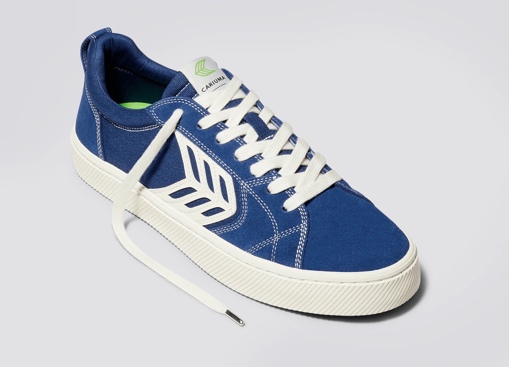 Cariuma Catiba Pro Skate Mystery Blue Suede And Canvas Con