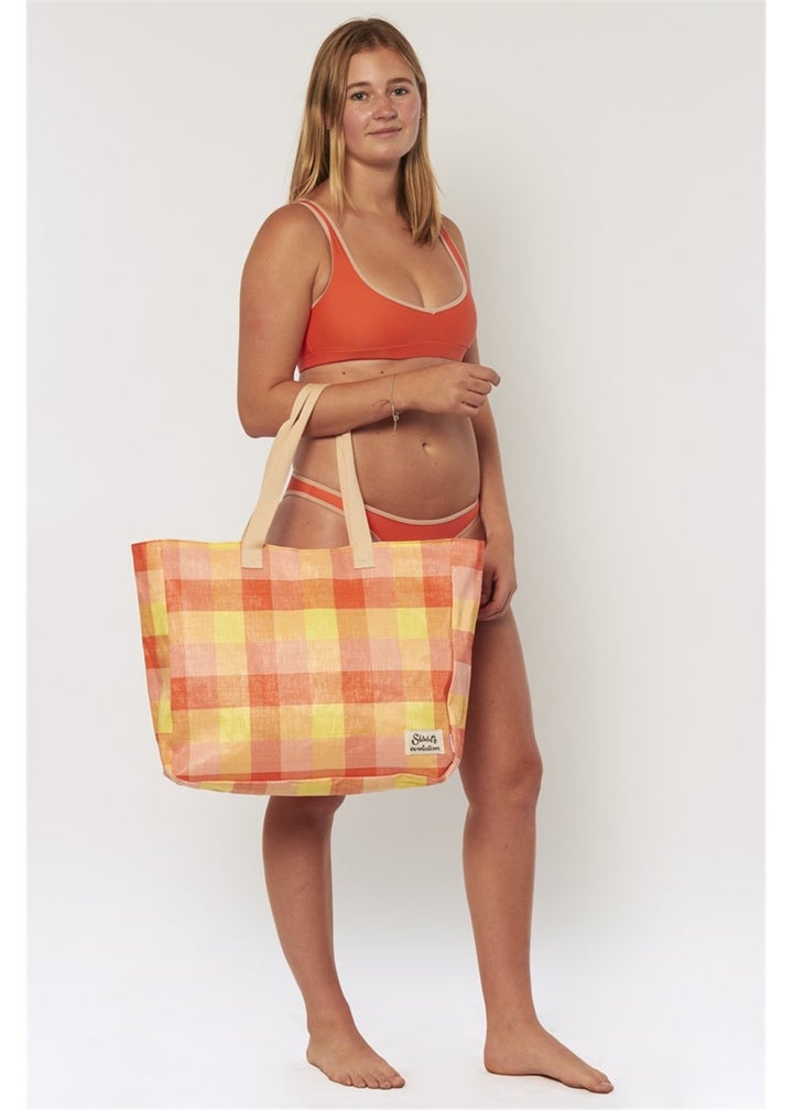 Sisstr Beach Plaid Tote
