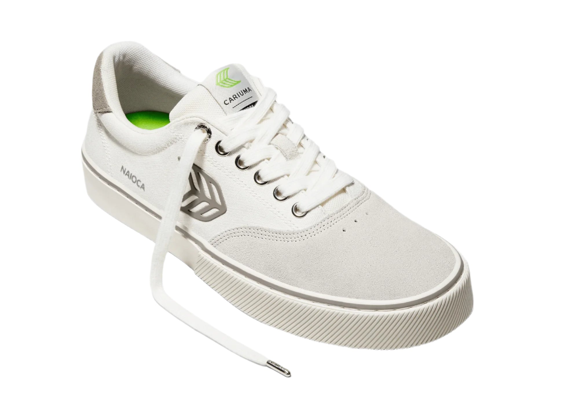 Cariuma NAIOCA Skate Vintage White Suede Off White