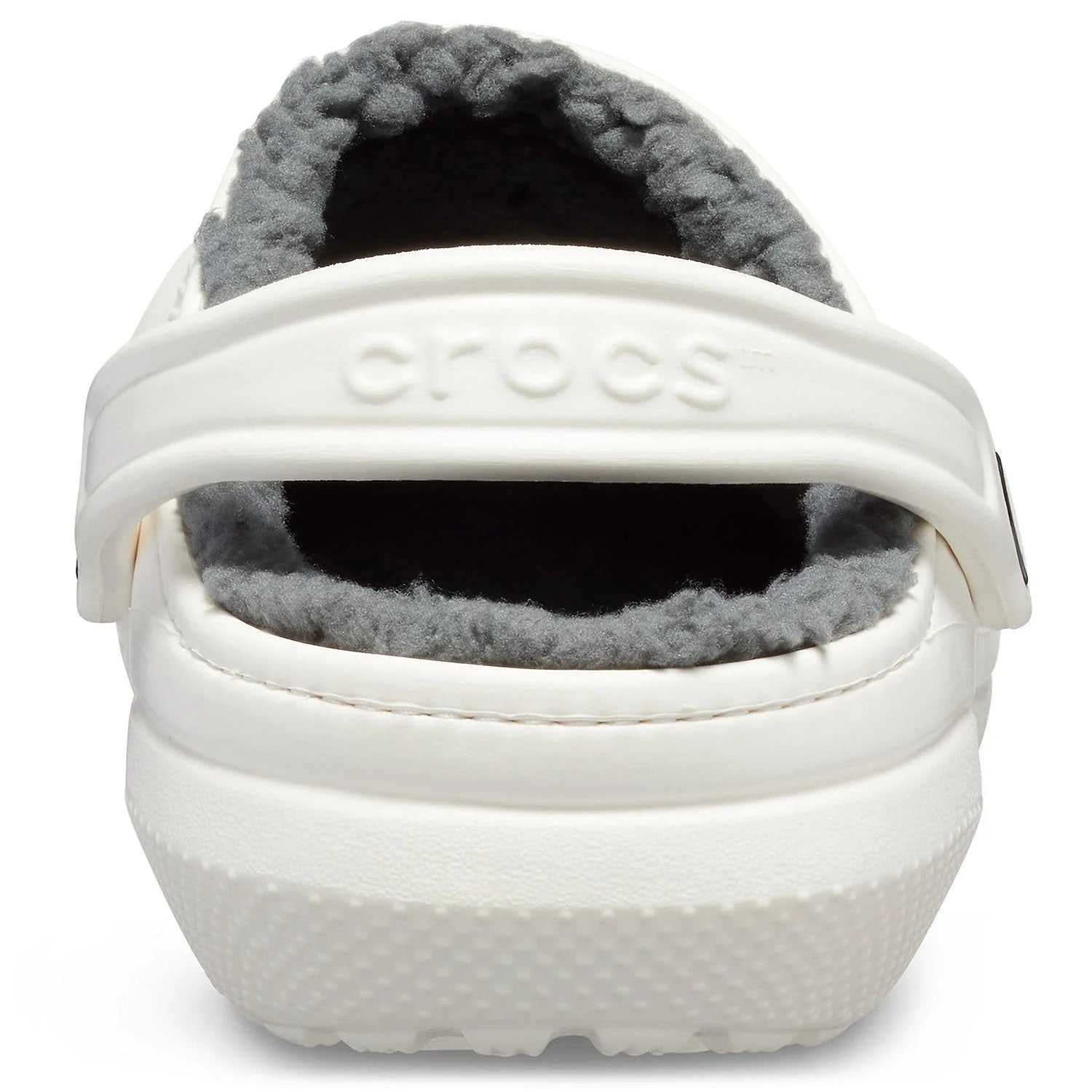 Crocs Unisex Classic Lined Clog White Grey