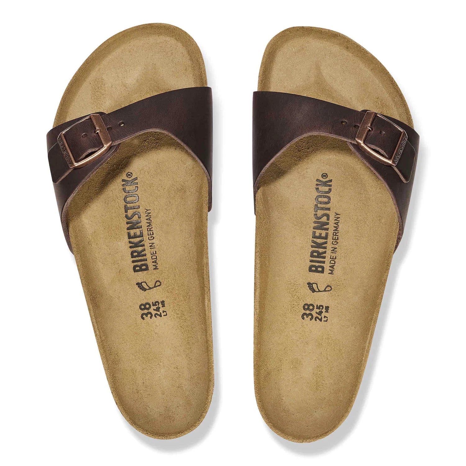 Birkenstock Madrid Birko-Flor Narrow Dark Brown