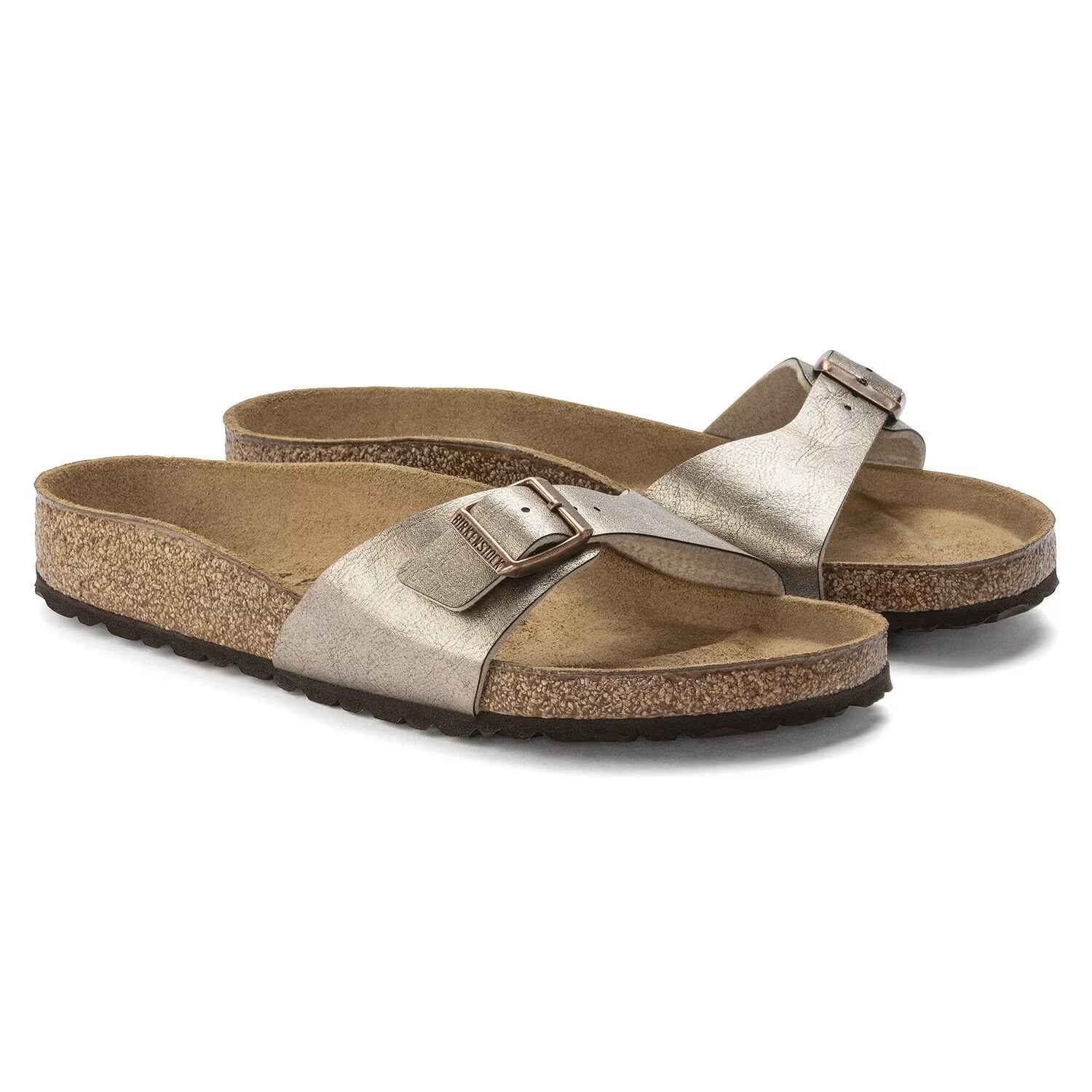 Birkenstock Unisex Madrid Birko-Flor Narrow Taupe