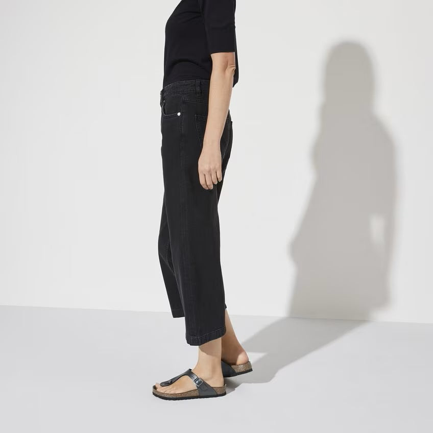 Birkenstock Gizeh Birko-Flor Narrow Metallic Black