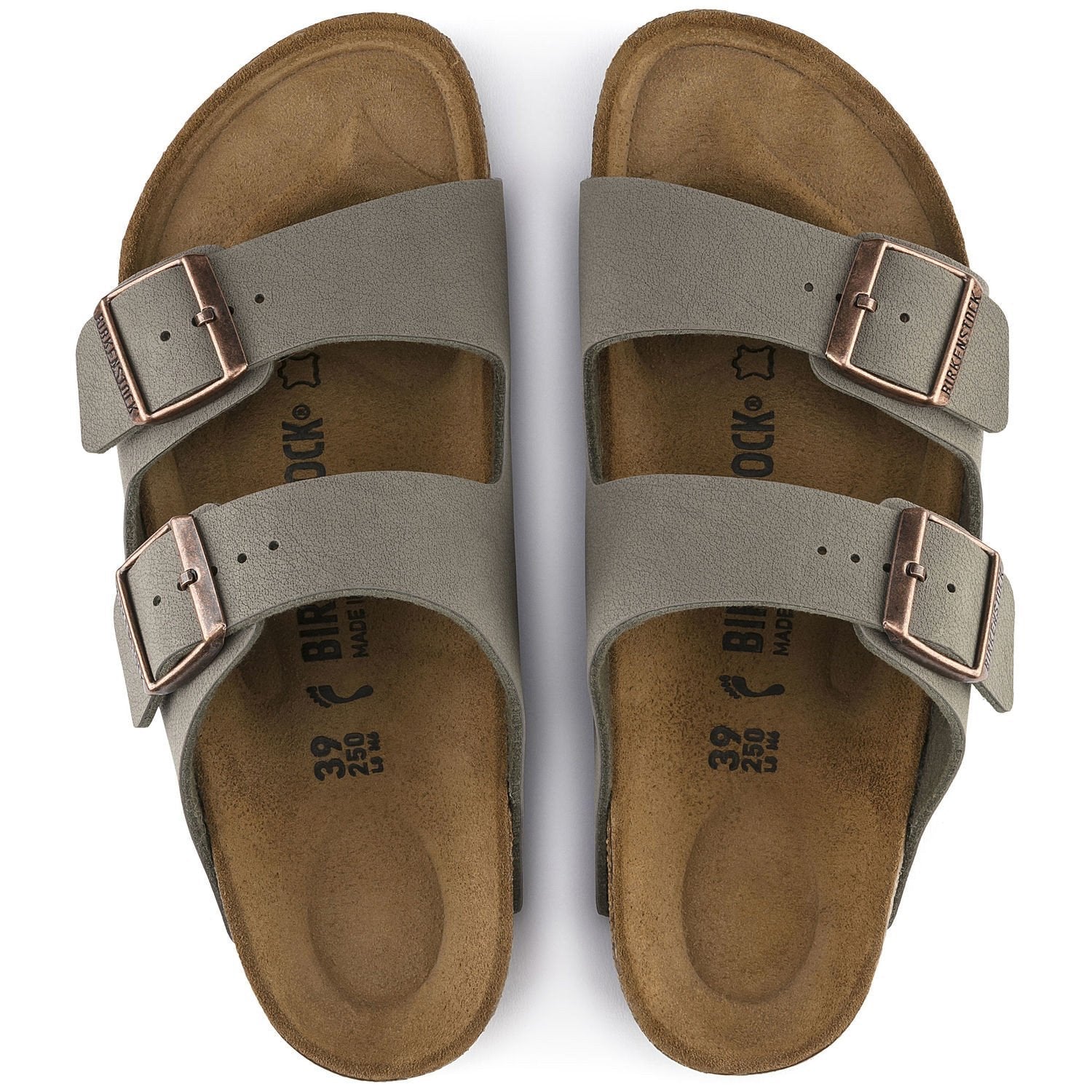 Birkenstock Arizona Birko-Flor Birki Narrow Stone