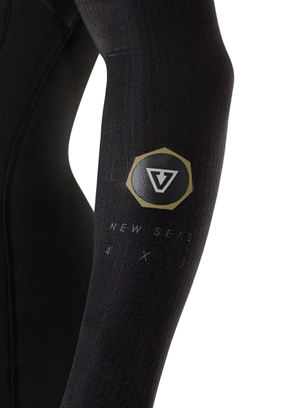 Vissla Mens New Seas 4-3 U-Zip Wetsuit Black 2