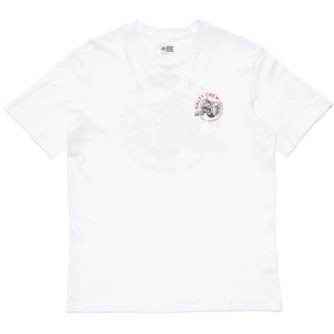 Salty Crew Mens Reel Good Premium Ss Tee White