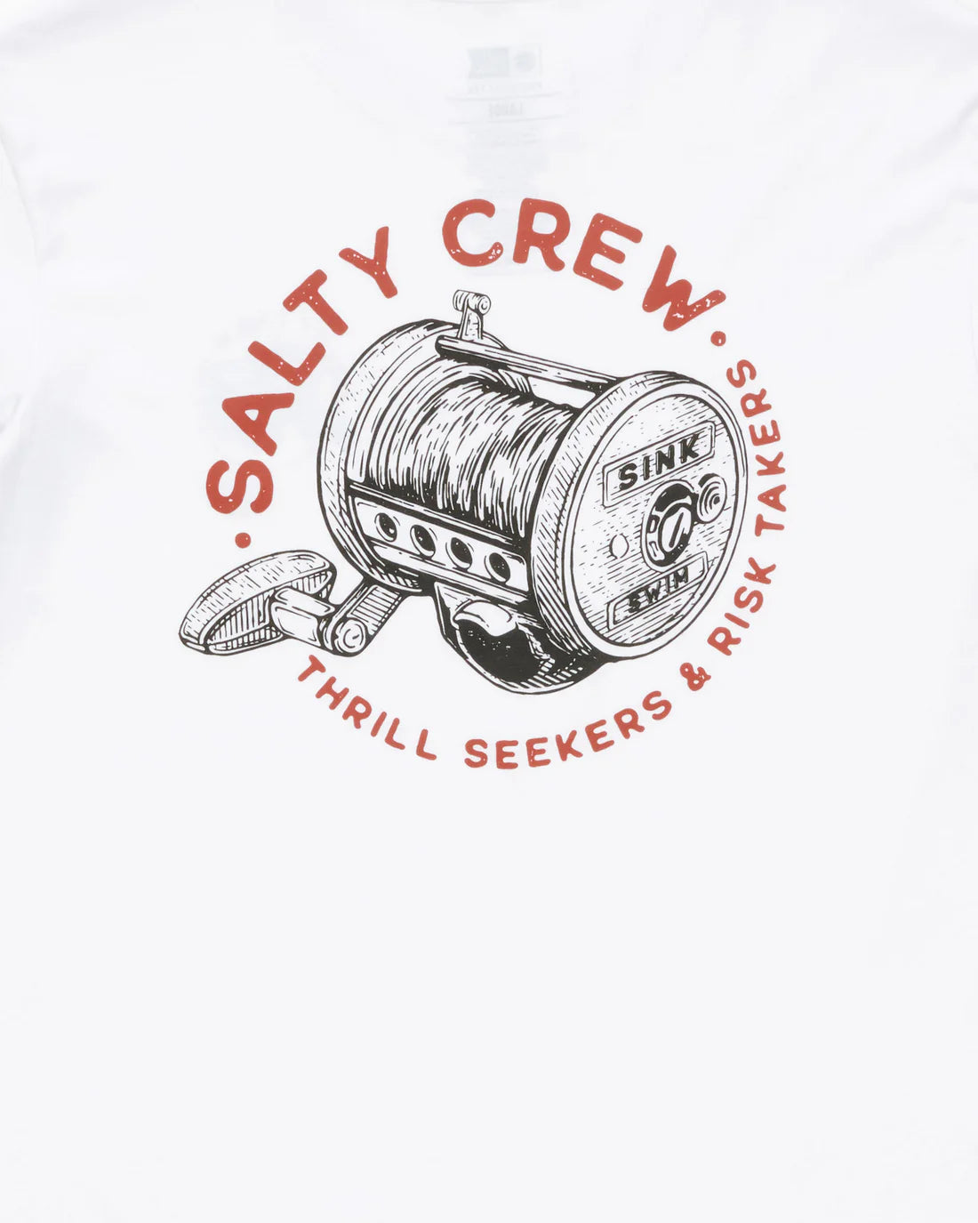 Salty Crew Mens Reel Good Premium Ss Tee White