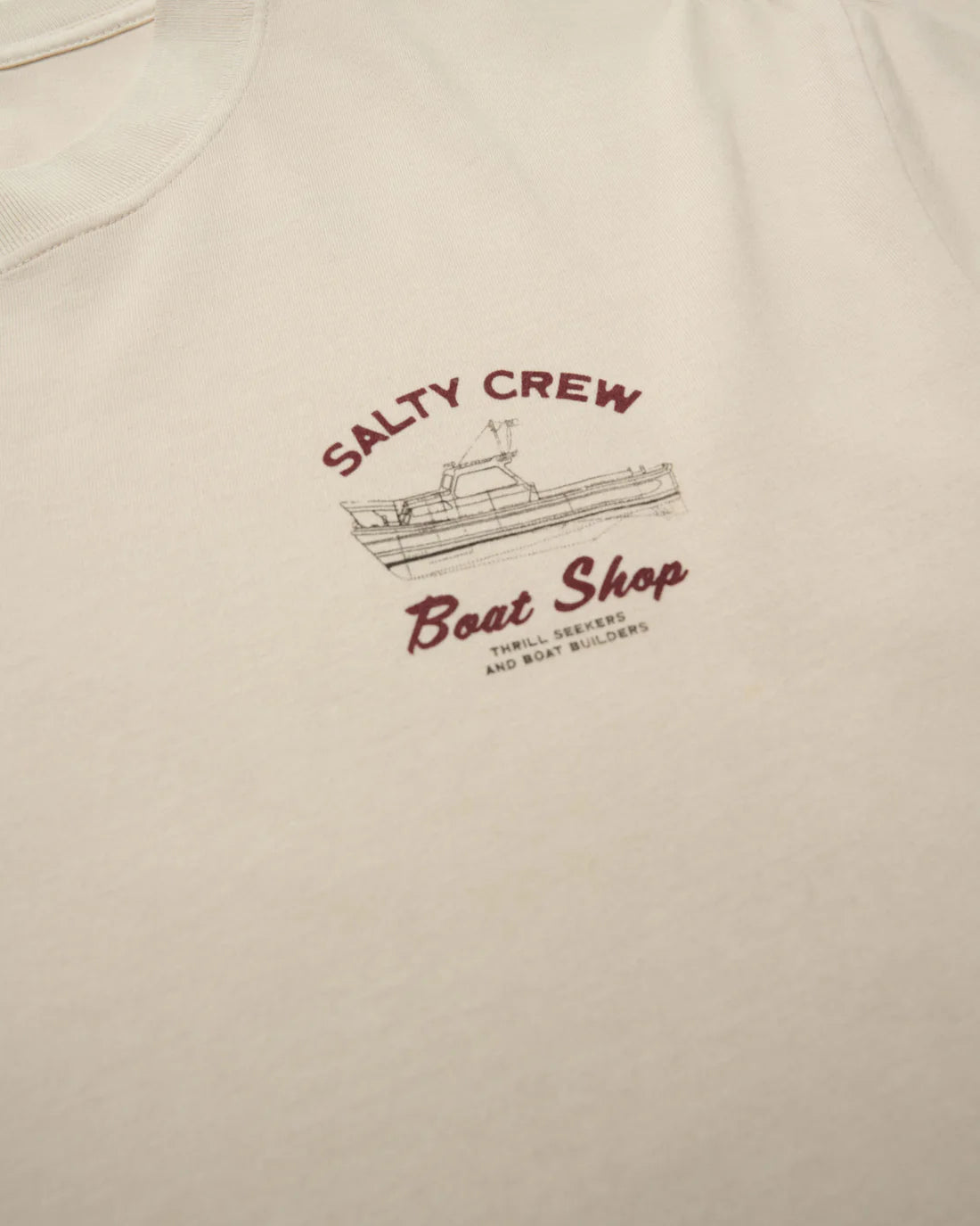 Salty Crew Mens Boat Shop Vintage Ss Tee Sand