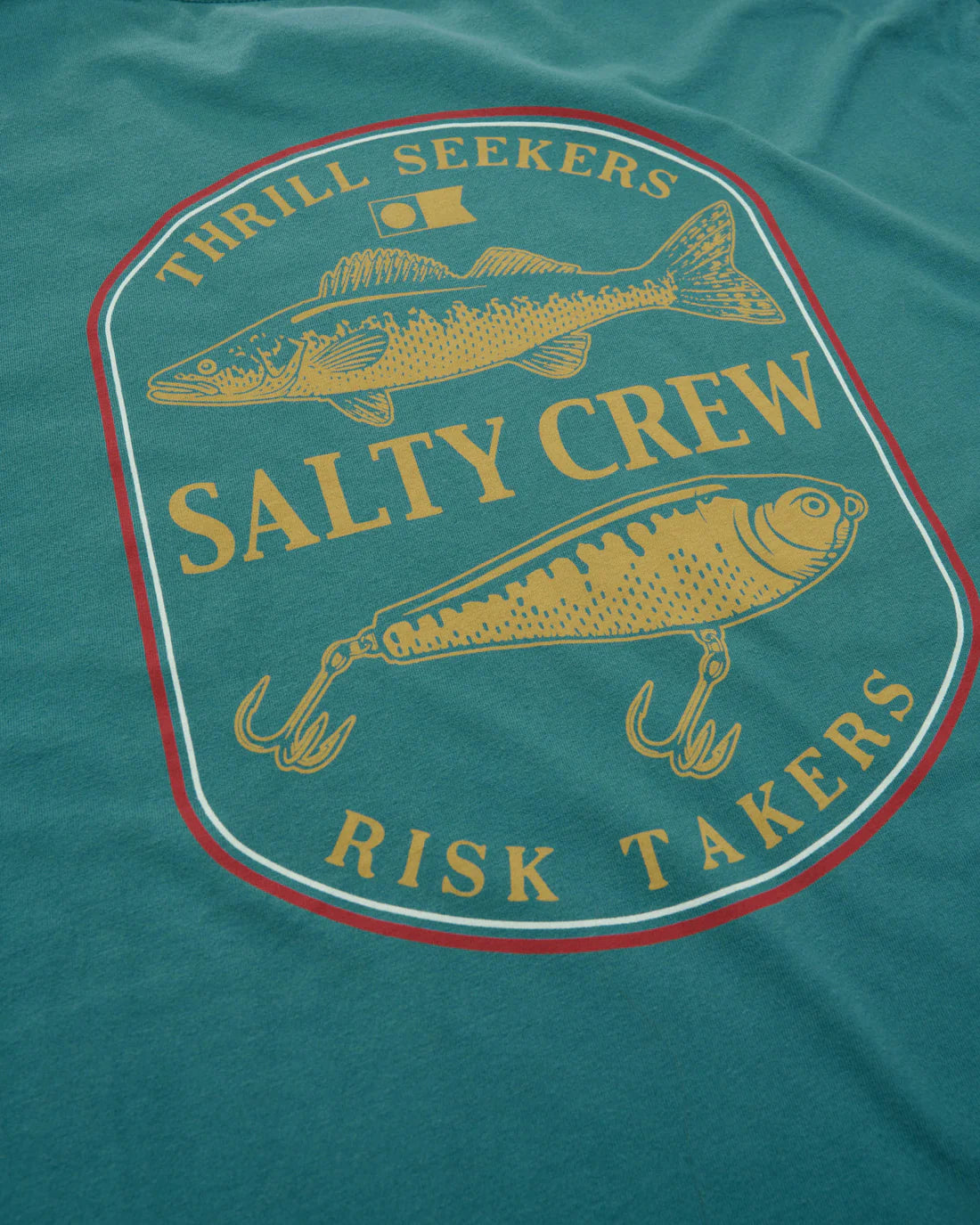Salty Crew Mens Baited Classic Ss Tee Teal