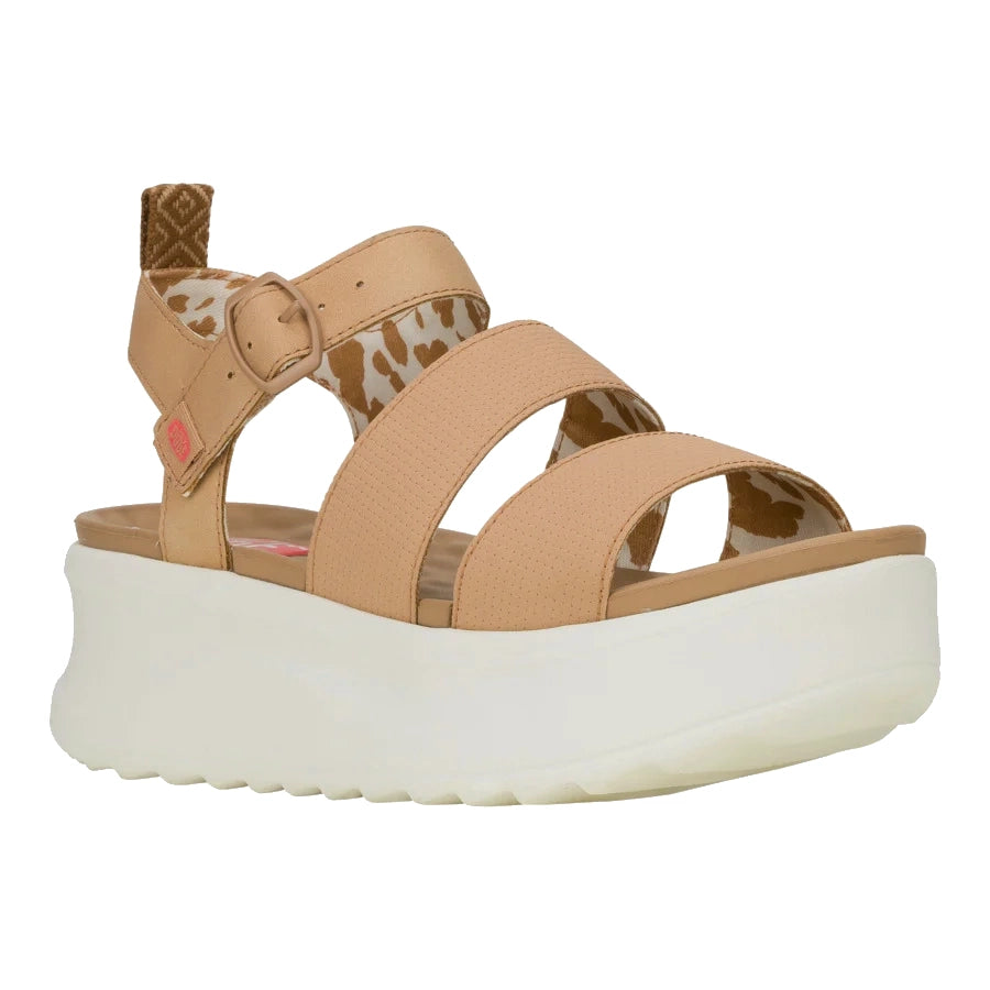 Hey Dude Womens Delray Buckle Classic Tan