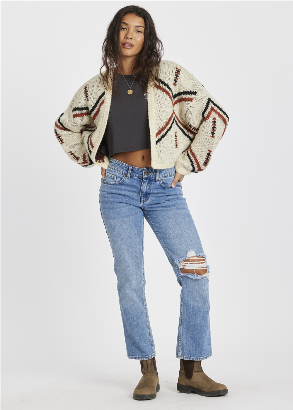 Sisstr Womens Ibiza Islander Sweater Sea Salt