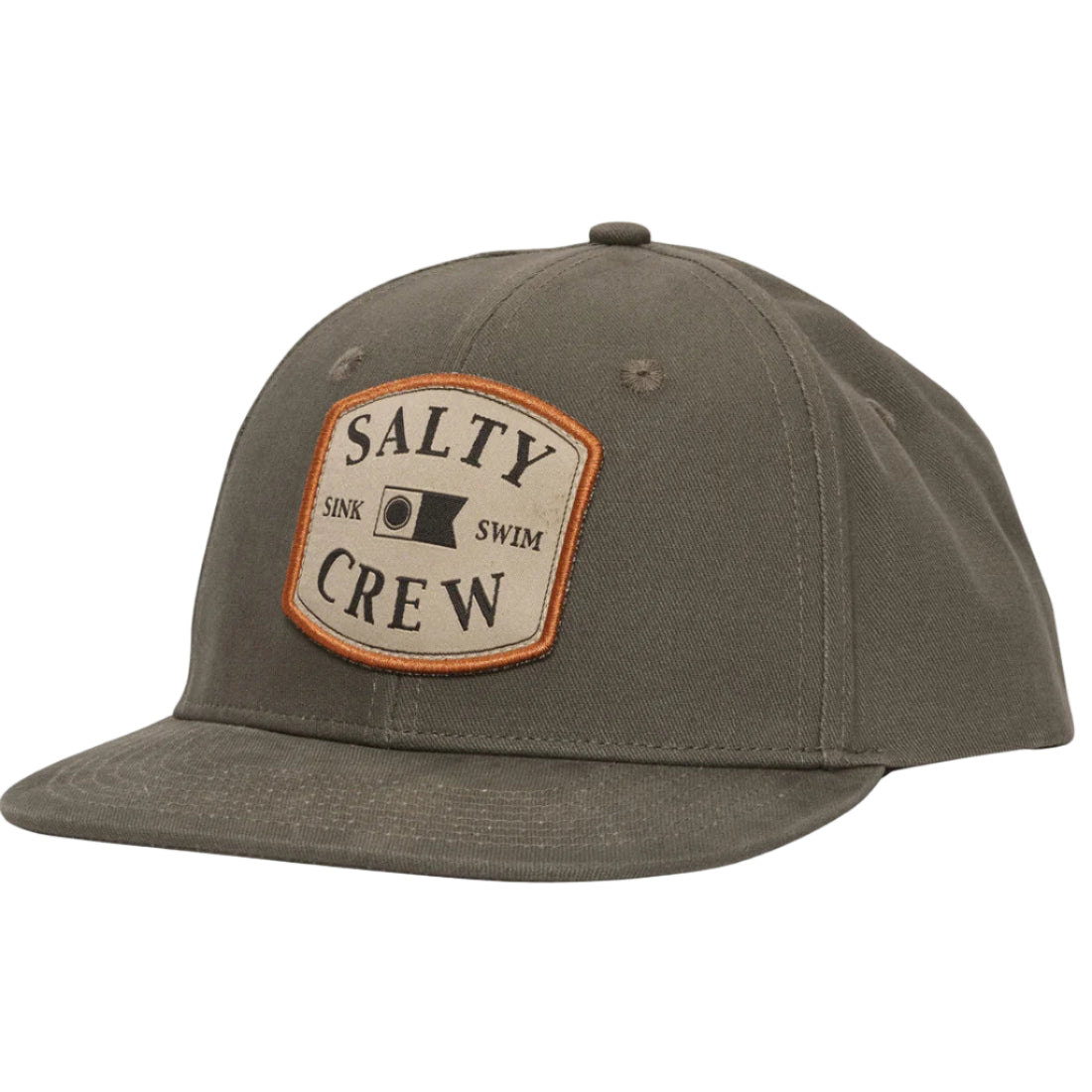Salty Crew Mens Capitals 6 Panel Cap Olive