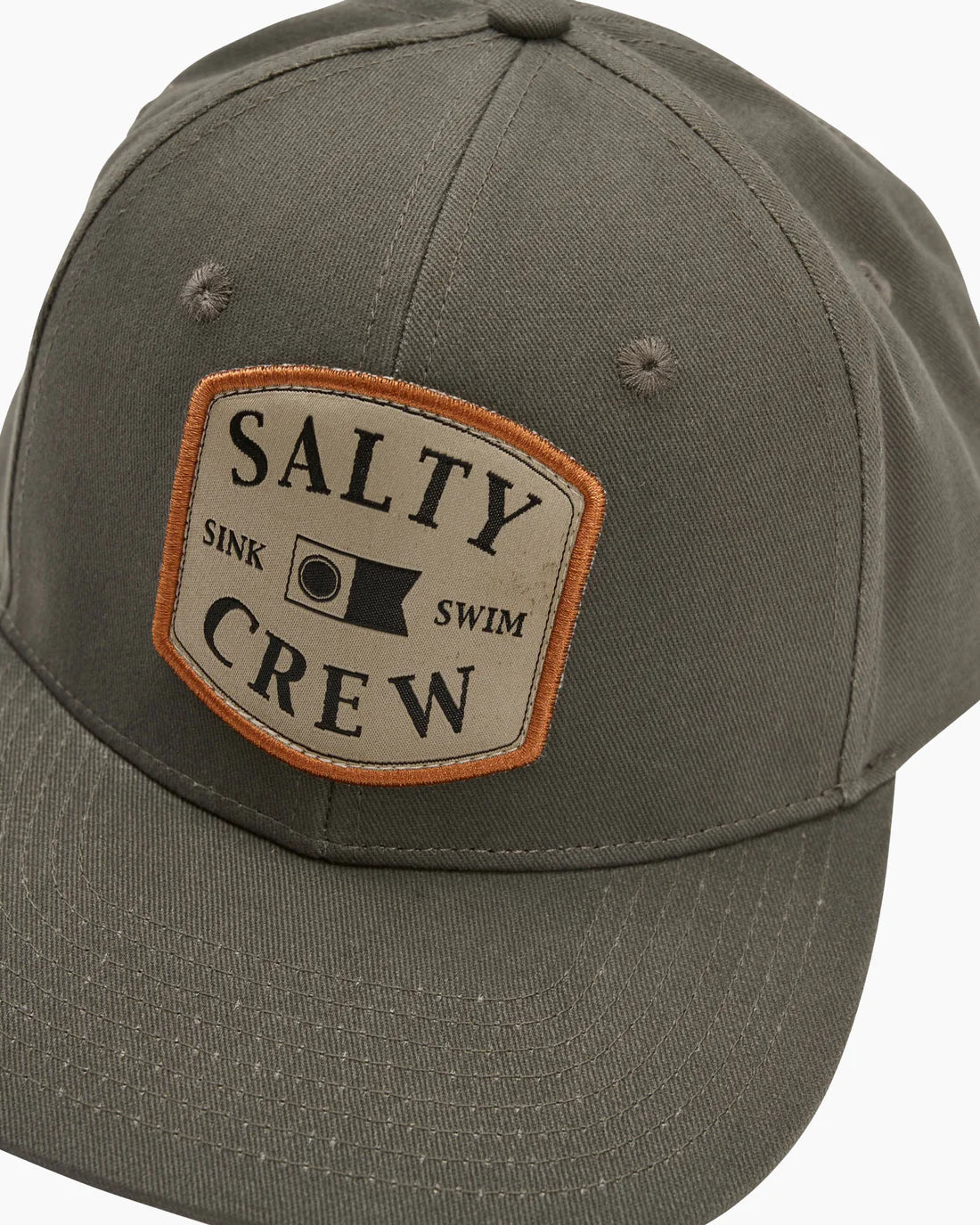 Salty Crew Mens Capitals 6 Panel Cap Olive