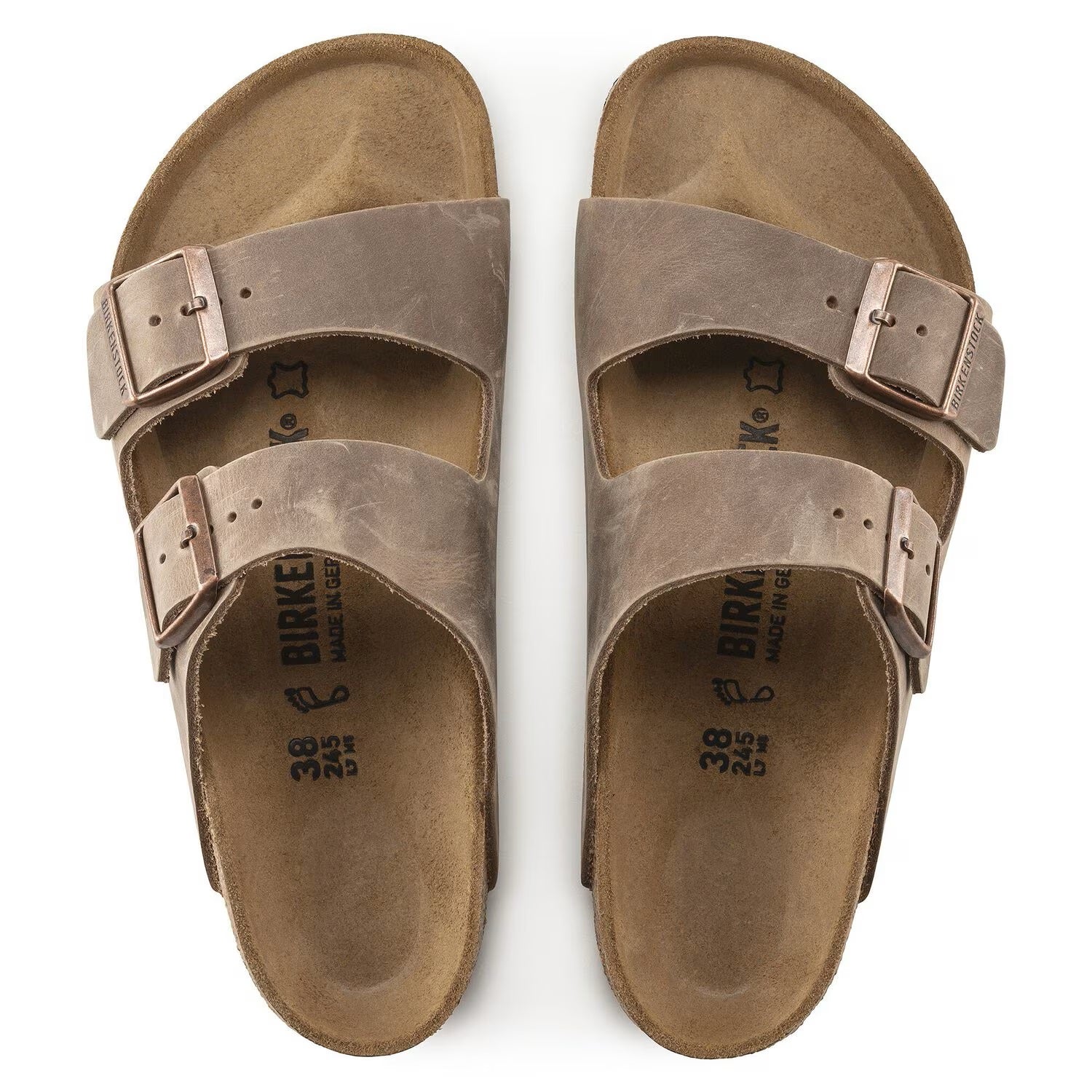 Birkenstock Unisex Arizona Oiled Narrow Tobacco