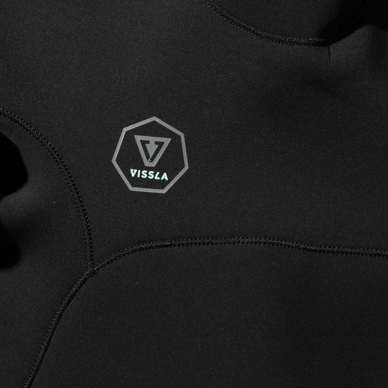 Vissla Mens 7 Seas 3-2 Full Back Zip Wetsuit Black