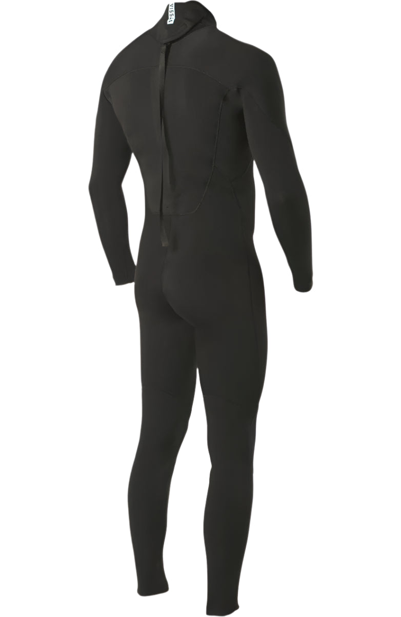 Vissla Mens 7 Seas 3-2 Full Back Zip Wetsuit Black