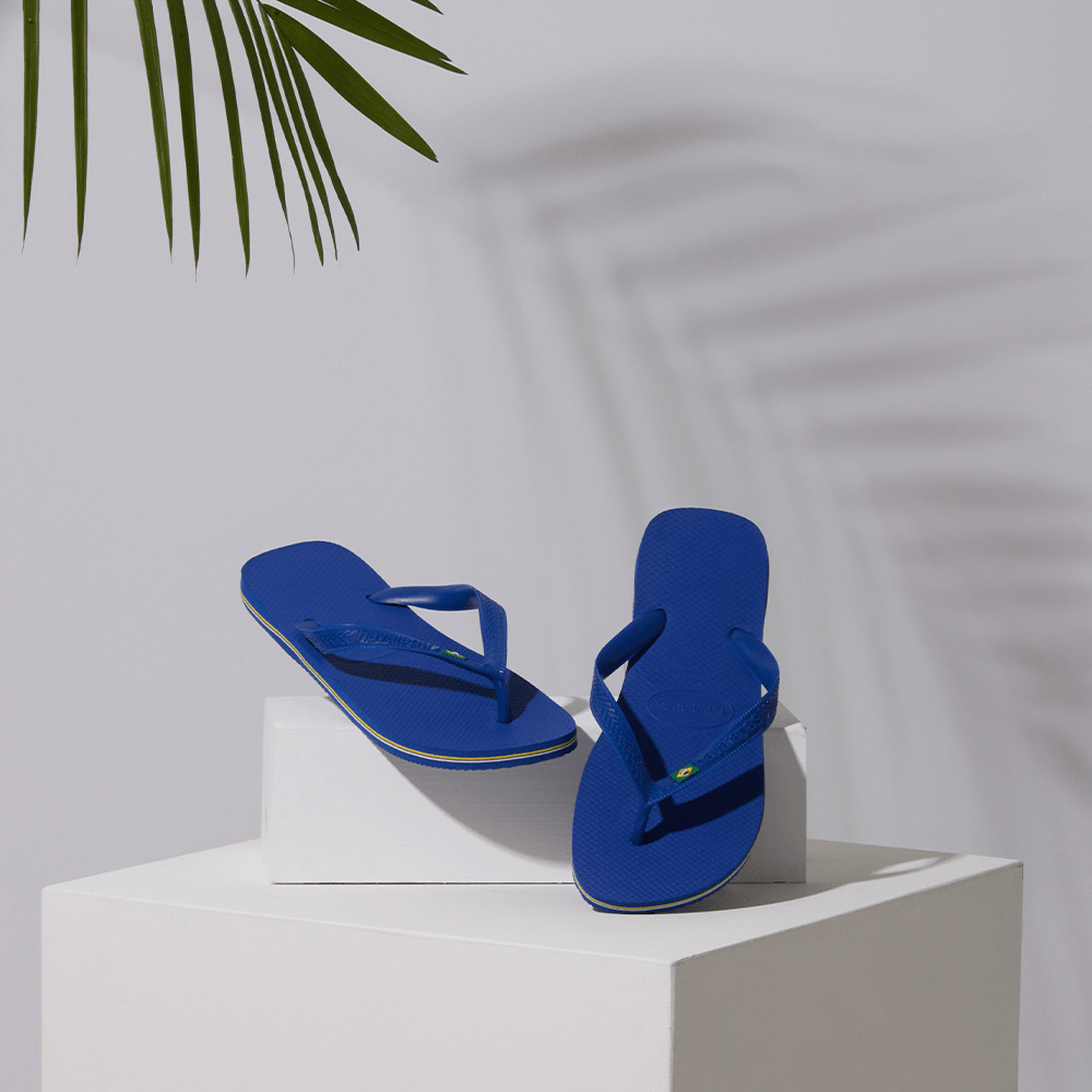 Havaianas Unisex Brazil Sandal Marine Blue