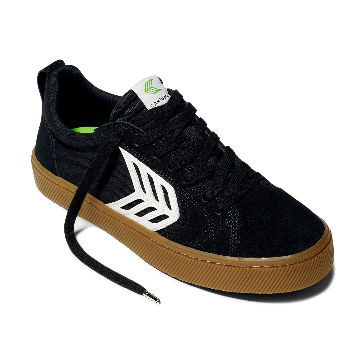 Cariuma Catiba Pro Skate Gum Black Suede Sneaker