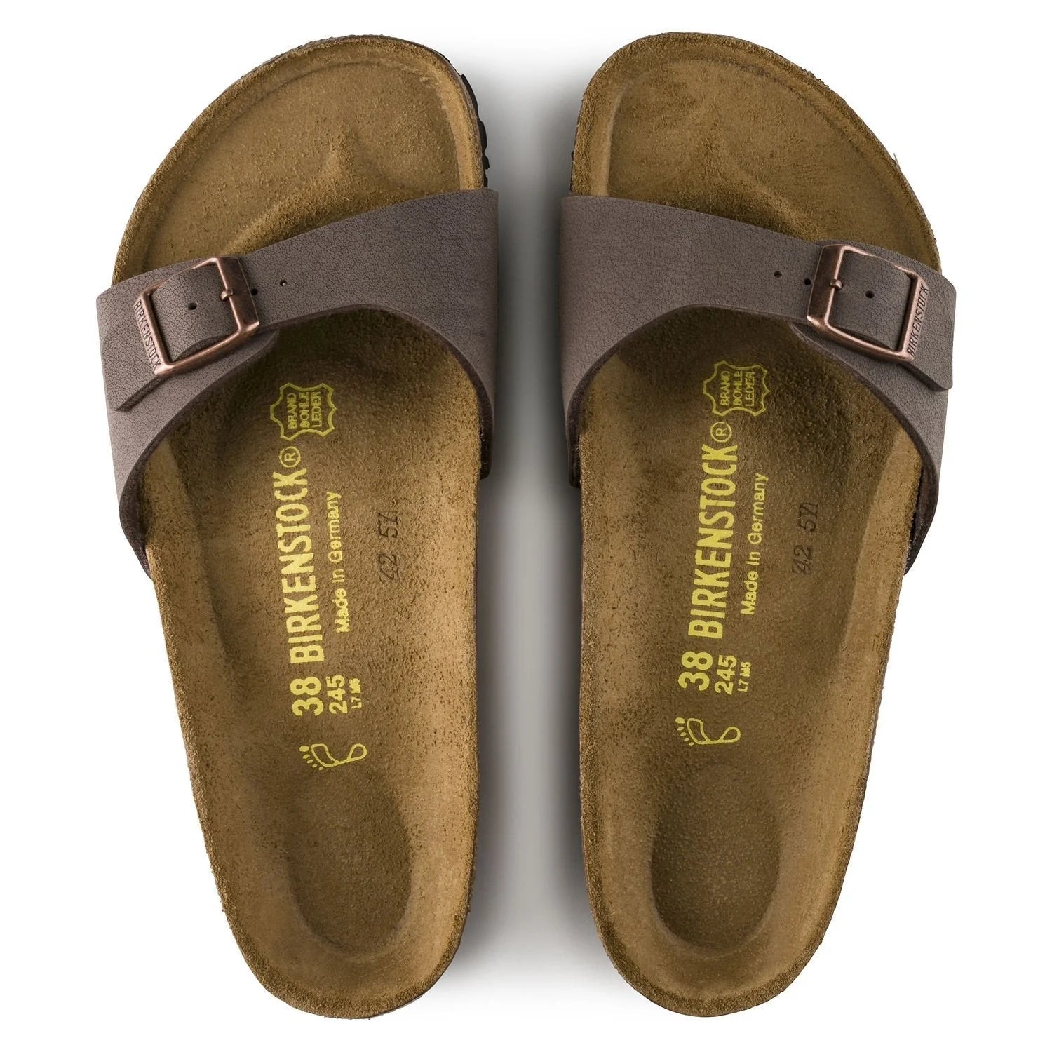 Birkenstock Womens Madrid Birkibuck Narrow Mocha
