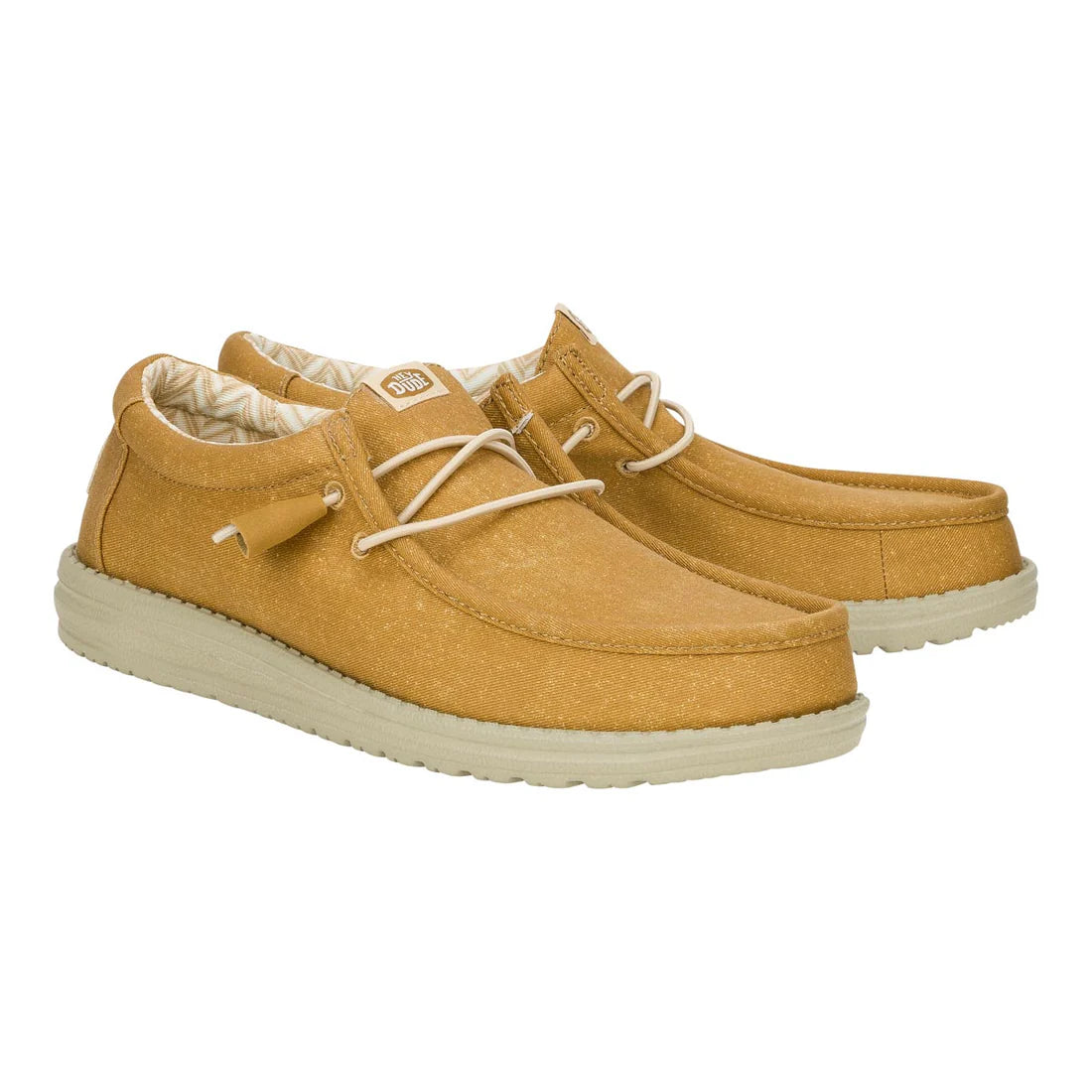 Hey Dude Mens Wally Stretch Canvas Cumin Brown