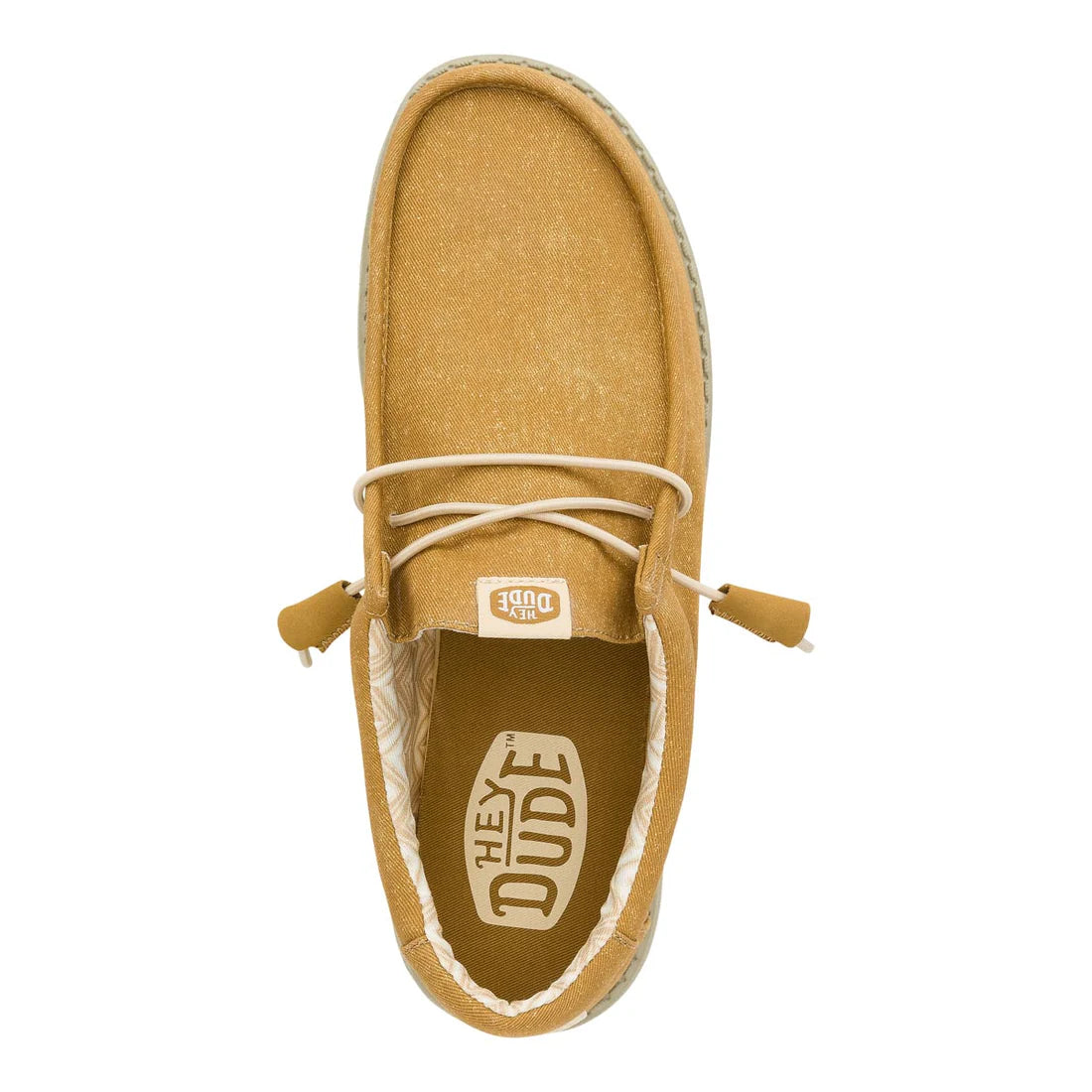 Hey Dude Mens Wally Stretch Canvas Cumin Brown