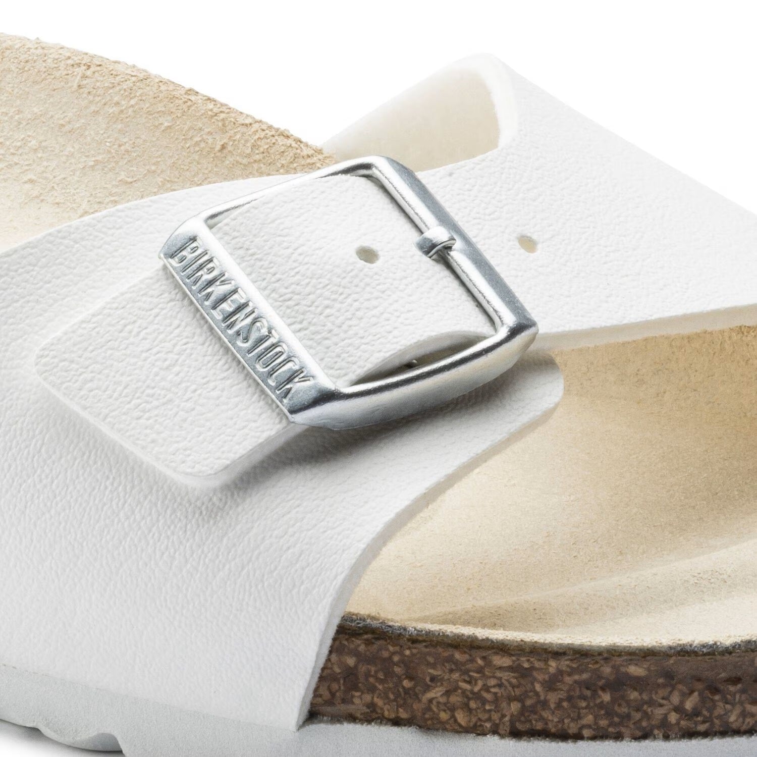 Birkenstock Unisex Madrid Birko-Flor Narrow White