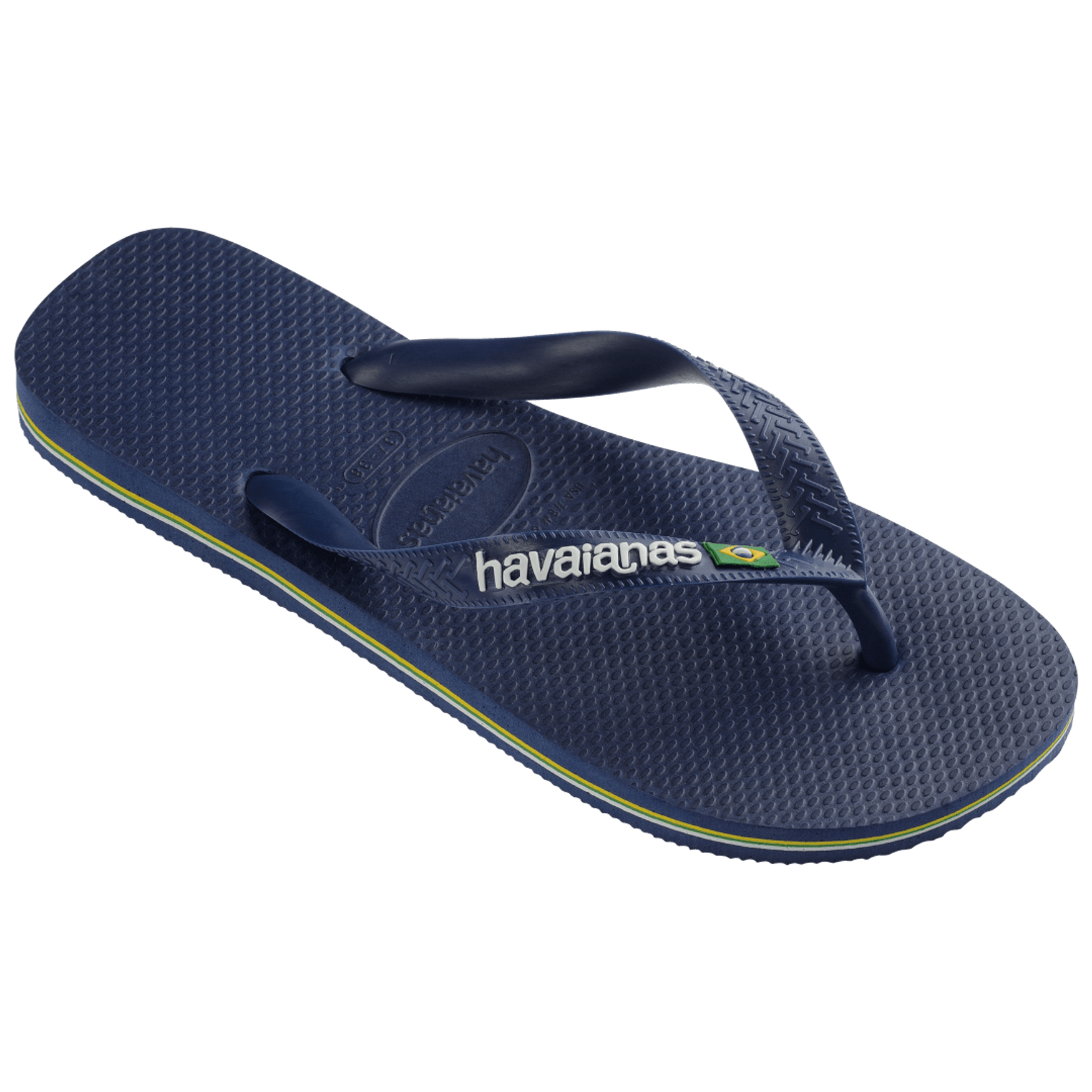 Havaianas Unisex Brazil Logo Sandal Navy Blue
