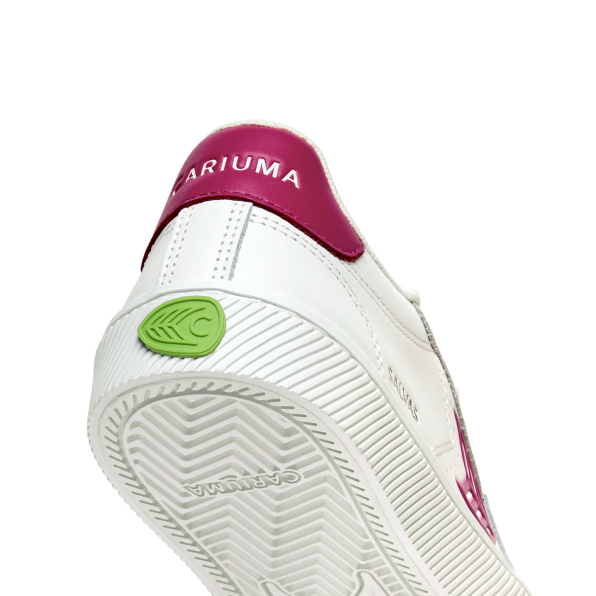 Cariuma Unisex Salvas White Leather Jazzy Pink