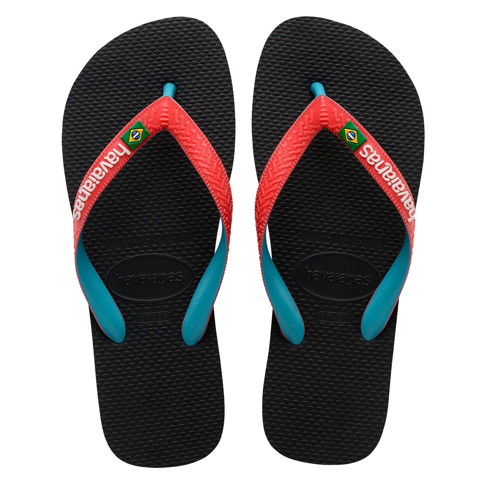 Havaianas Brazil Mix Black Red Ruby