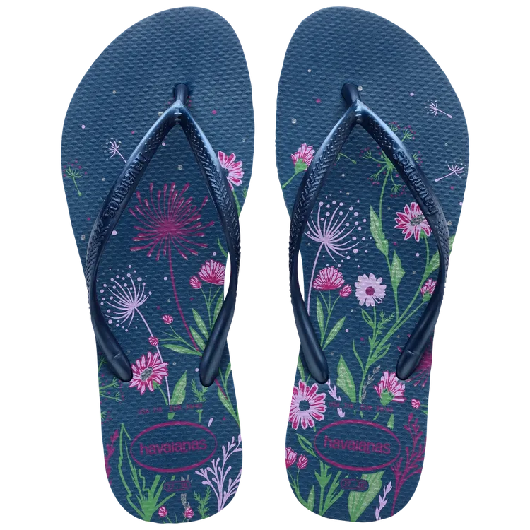 Havaianas Womens Slim Organic Comfy Blue